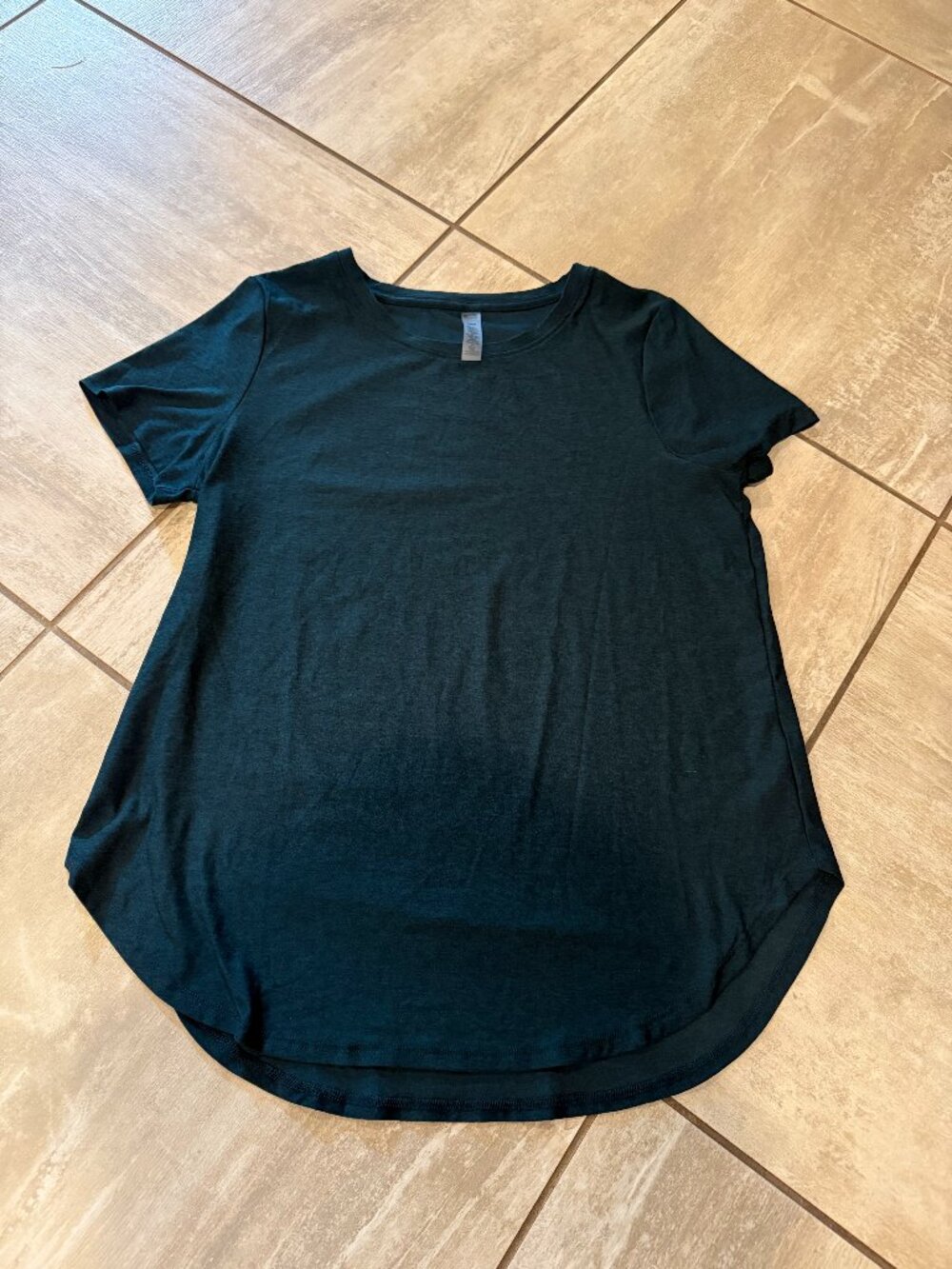 Beyond Yoga On The Down Low Tee Dark Spruce Green M